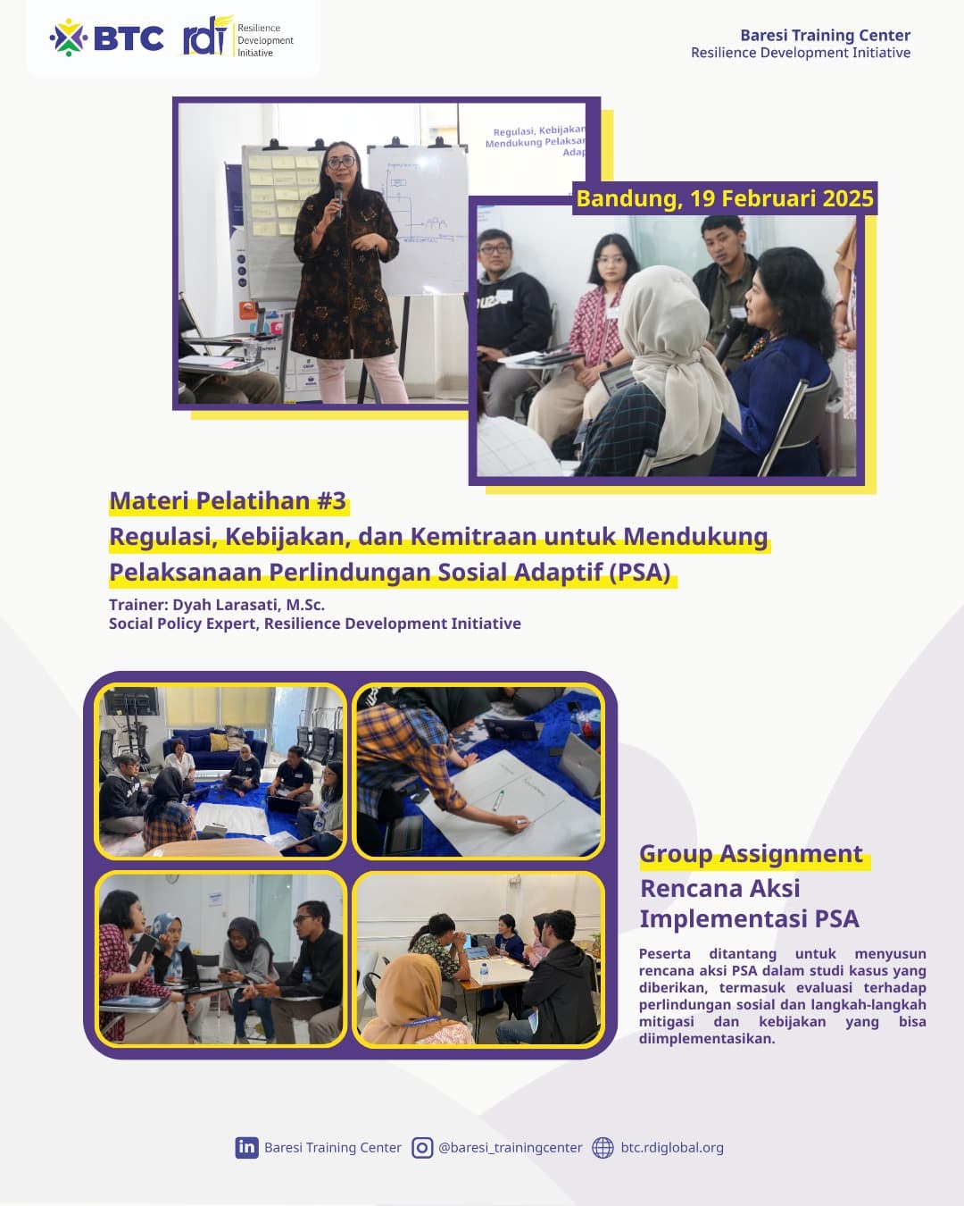 Pelatihan Perlindungan Sosial Adaptif: Konsep, Kebijakan, dan Implementasi image 4